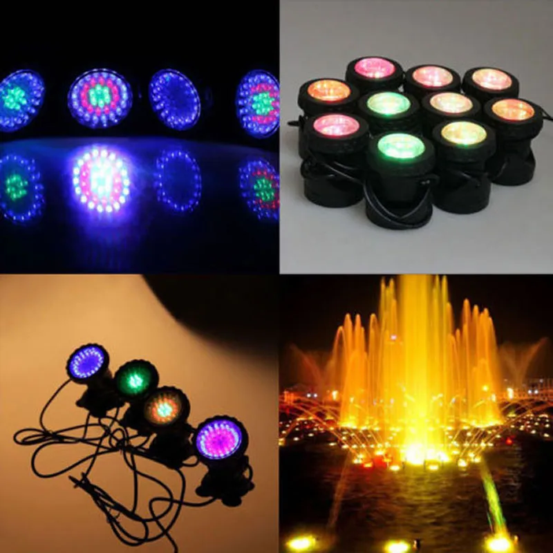 1pc-5cs 36 LEDs Color Landscaping Spotlights Water Grass Fill Light pool lighting light for Aquarium Fish Tank Pool Water Garden