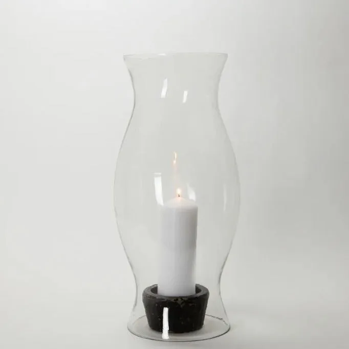 Clear Glass Storm Lantern - Three Sizes