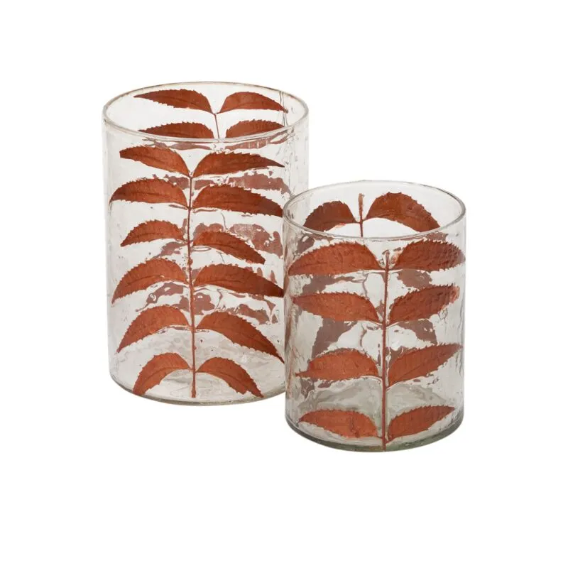 Copper Leaves Votives