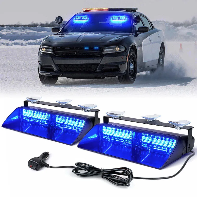 Dual LED Windshield Strobe Lights