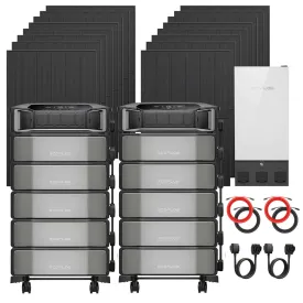 EcoFlow DELTA Pro Ultra Smart Home Deluxe Solar Kit | 61.44 kWh | 6400W Solar