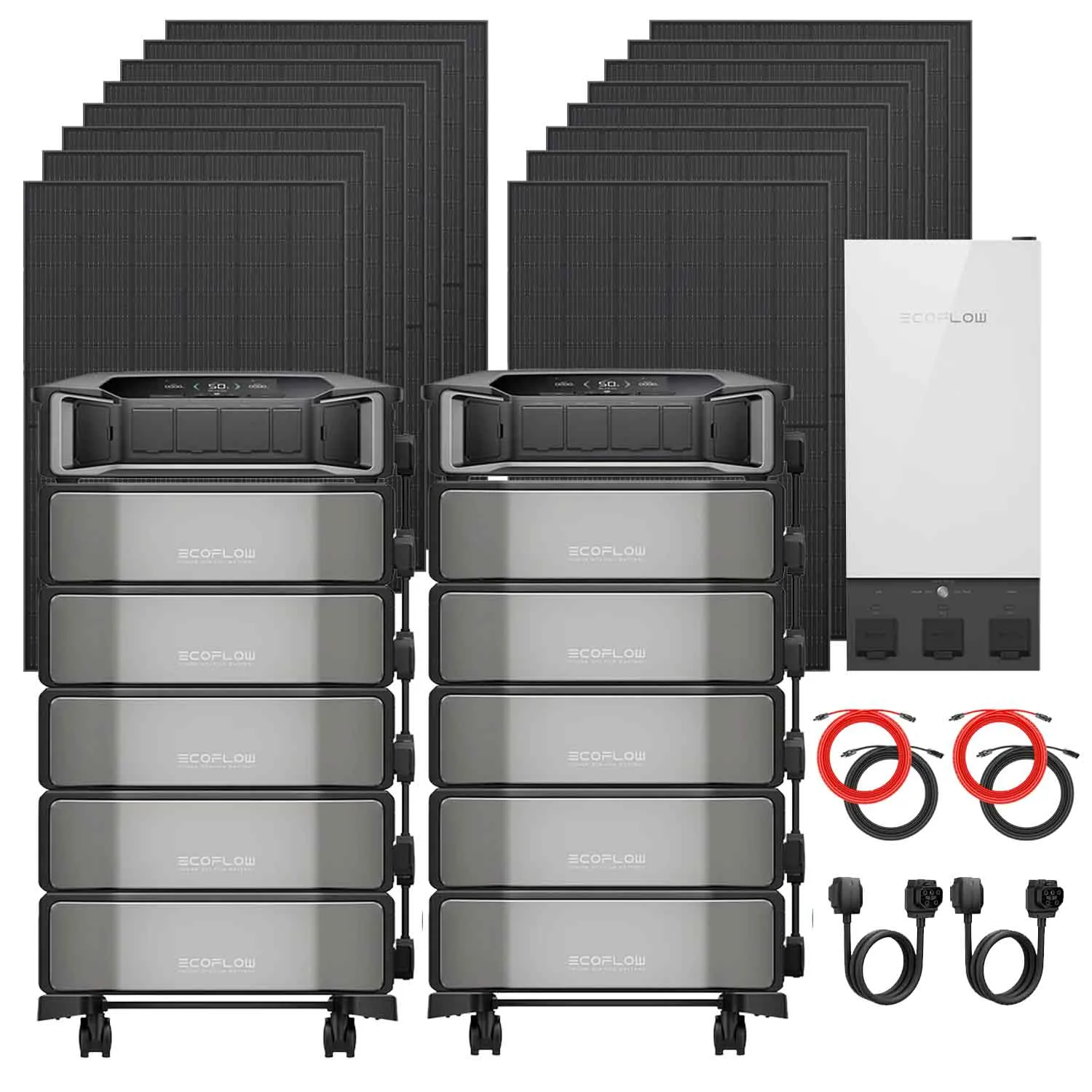 EcoFlow DELTA Pro Ultra Smart Home Deluxe Solar Kit | 61.44 kWh | 6400W Solar