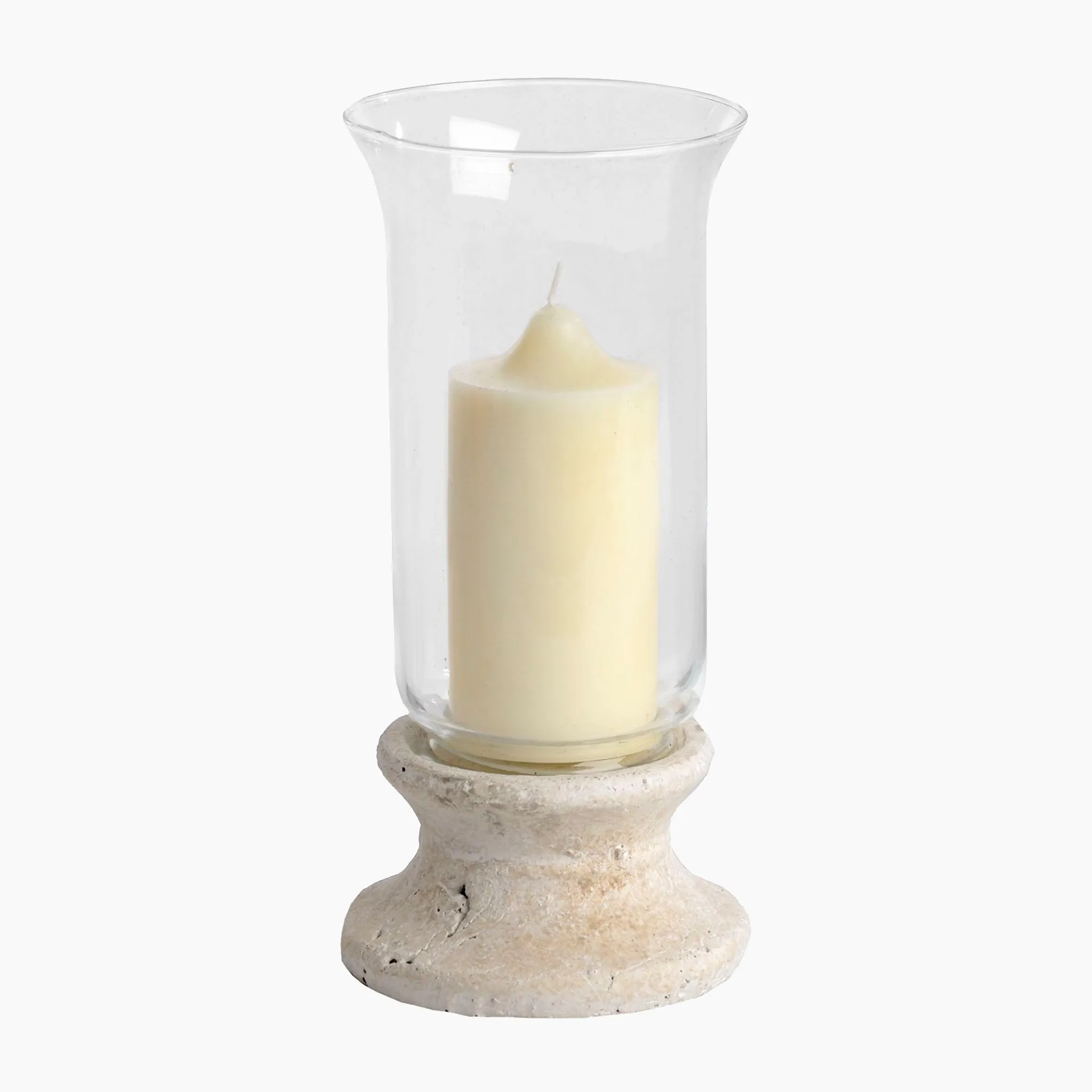 Stone Based Hurricane Lantern